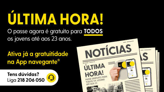 Notícia de última hora: a gratuitidade jovem já é para todos até aos 23 anos!